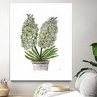 Summer Bloom - Lavender - Blue-11 by Lori Dubois on GIANT ART - green floral pot