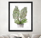Summer Bloom - Lavender - Blue-11 by Lori Dubois on GIANT ART - green floral pot