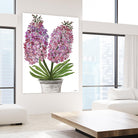 Summer Bloom - Pink -13 by Lori Dubois on GIANT ART - pink floral pot