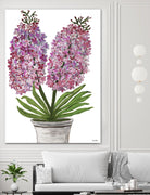 Summer Bloom - Pink -13 by Lori Dubois on GIANT ART - pink floral pot