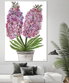 Summer Bloom - Pink -13 by Lori Dubois on GIANT ART - pink floral pot