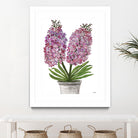 Summer Bloom - Pink -13 by Lori Dubois on GIANT ART - pink floral pot