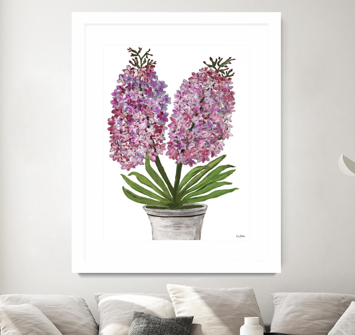 Summer Bloom - Pink -13 by Lori Dubois on GIANT ART - pink floral pot