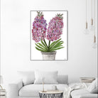 Summer Bloom - Pink -13 by Lori Dubois on GIANT ART - pink floral pot