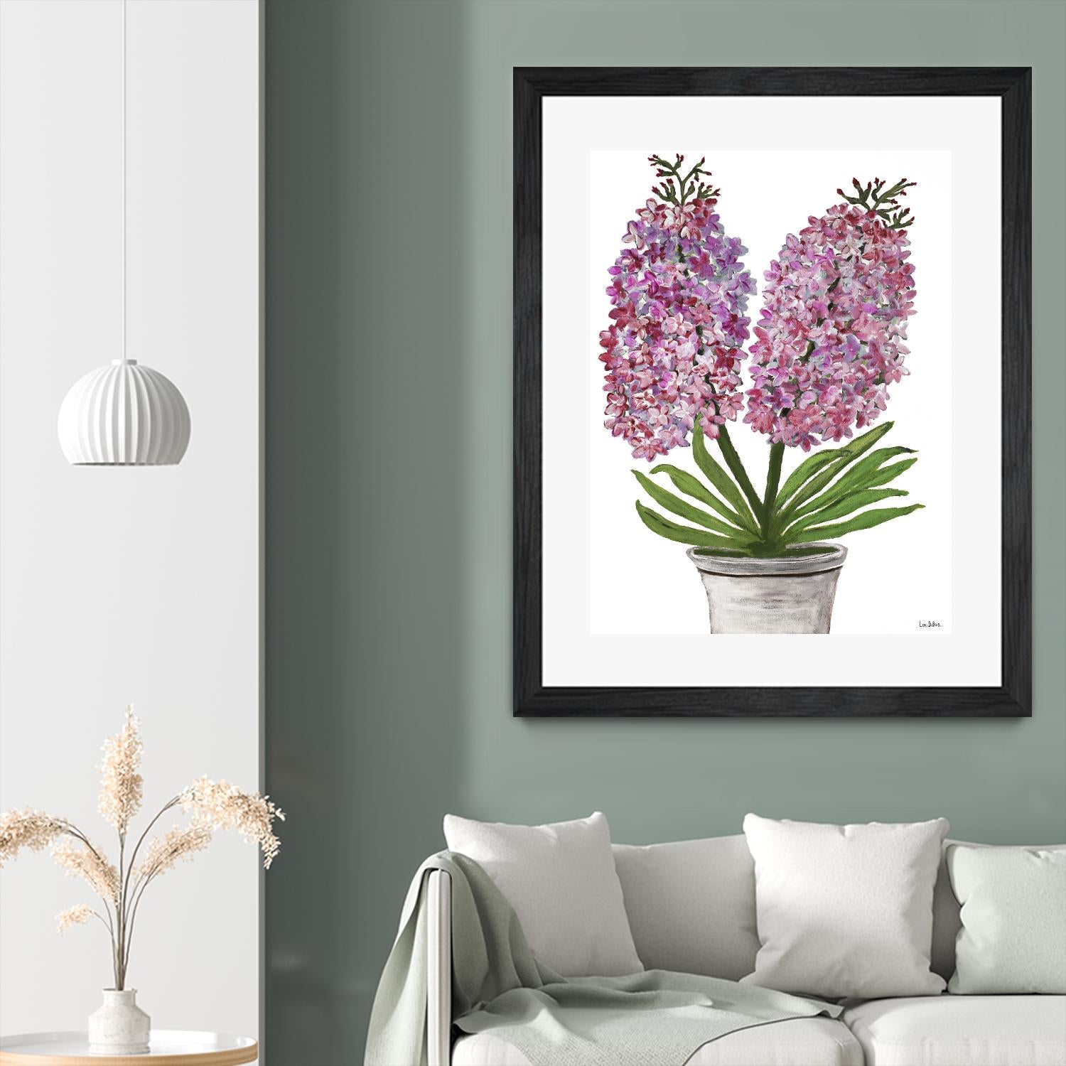 Summer Bloom - Pink -13 by Lori Dubois on GIANT ART - pink floral pot