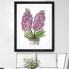Summer Bloom - Pink -13 by Lori Dubois on GIANT ART - pink floral pot
