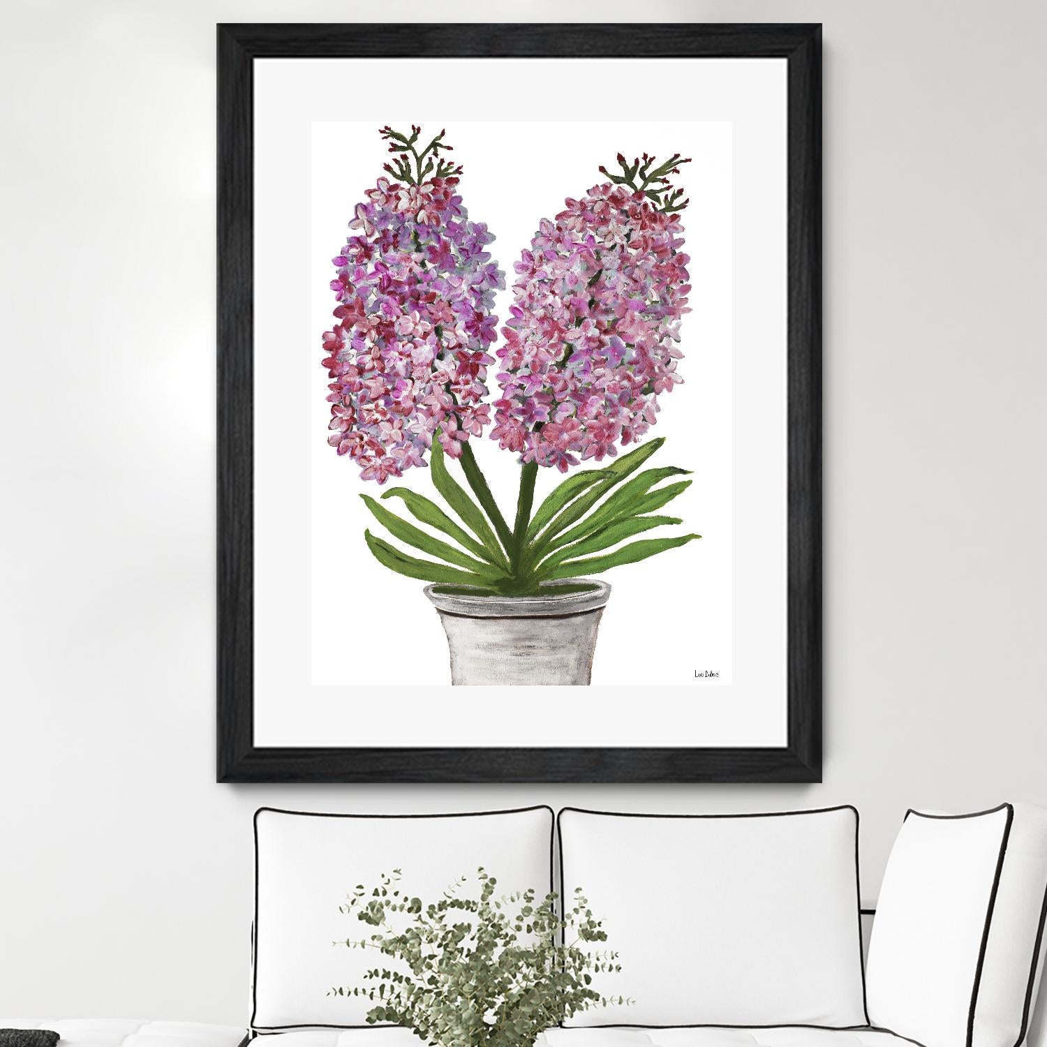Summer Bloom - Pink -13 by Lori Dubois on GIANT ART - pink floral pot
