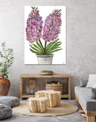 Summer Bloom - Pink -13 by Lori Dubois on GIANT ART - pink floral pot