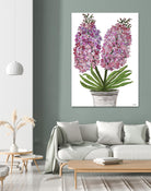 Summer Bloom - Pink -13 by Lori Dubois on GIANT ART - pink floral pot