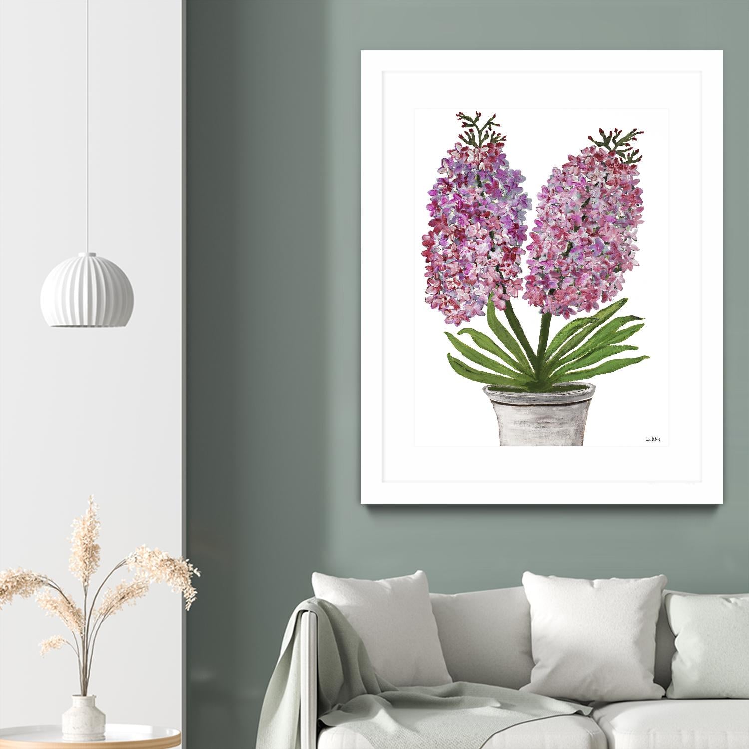 Summer Bloom - Pink -13 by Lori Dubois on GIANT ART - pink floral pot