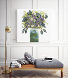 Garden Bouquet - Blue - 4 by Lori Dubois on GIANT ART - white floral bouquet