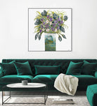 Garden Bouquet - Blue - 4 by Lori Dubois on GIANT ART - white floral bouquet