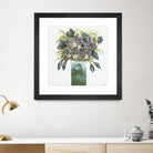Garden Bouquet - Blue - 4 by Lori Dubois on GIANT ART - white floral bouquet
