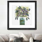 Garden Bouquet - Blue - 4 by Lori Dubois on GIANT ART - white floral bouquet