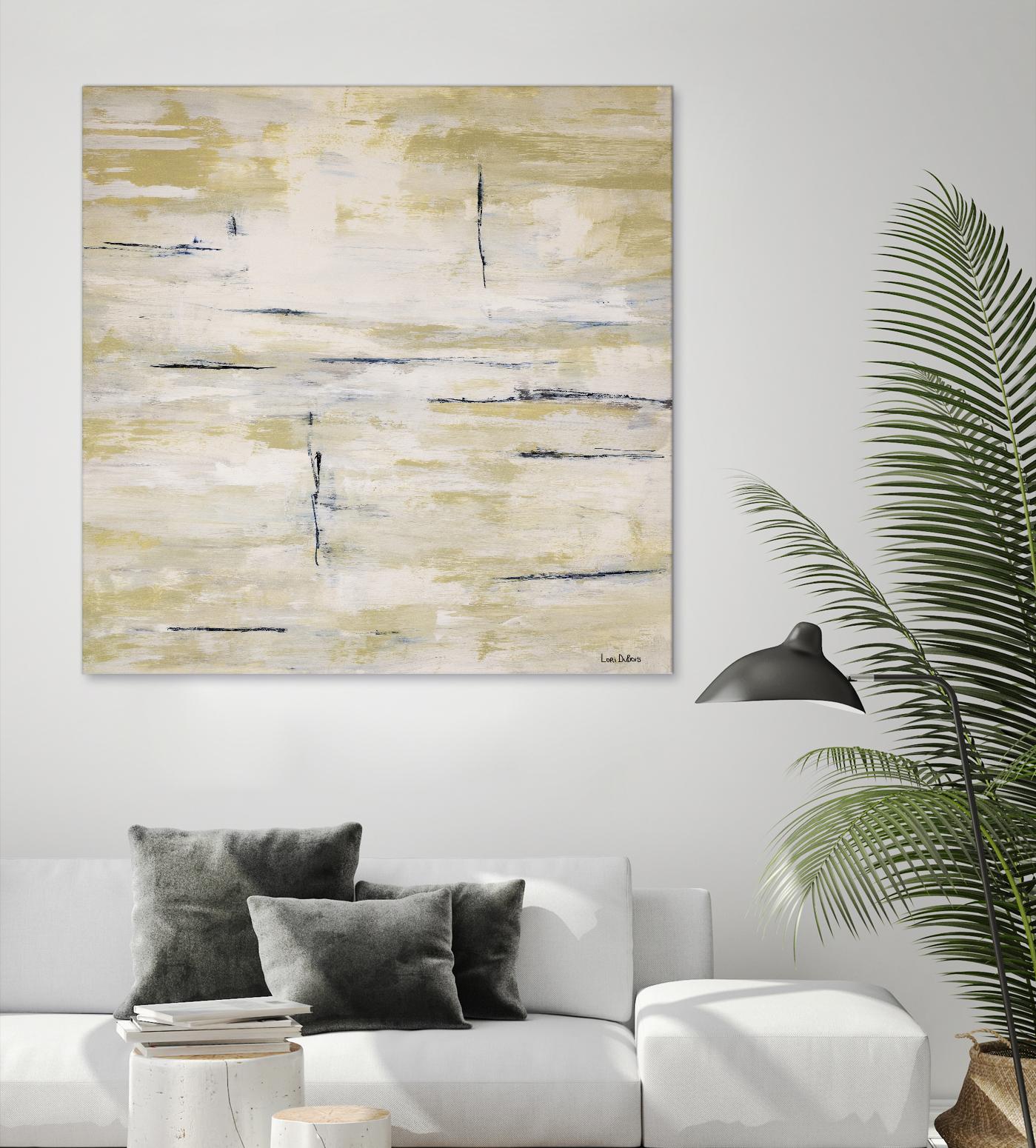 RainWater - Beige by Lori Dubois on GIANT ART - beige abstract ton sur ton