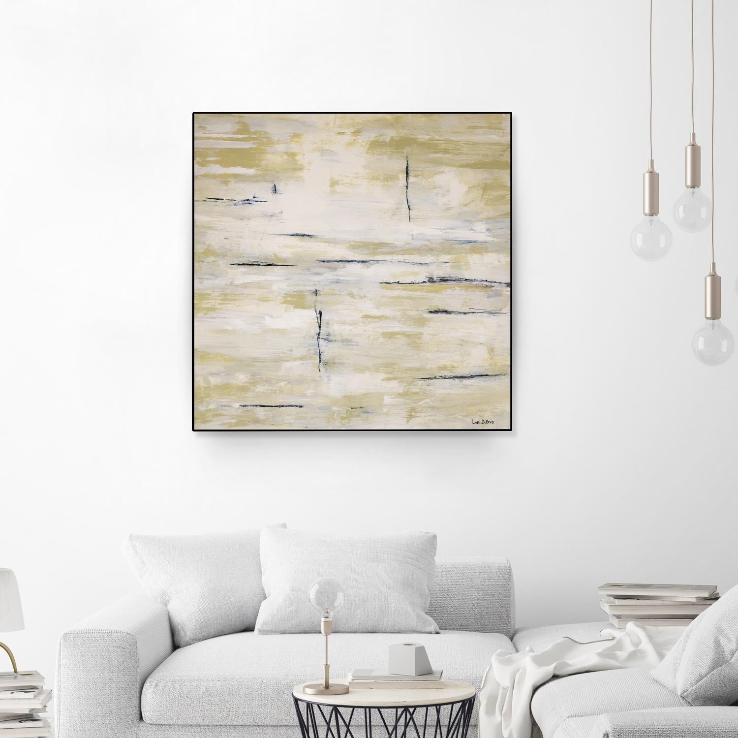 RainWater - Beige by Lori Dubois on GIANT ART - beige abstract ton sur ton
