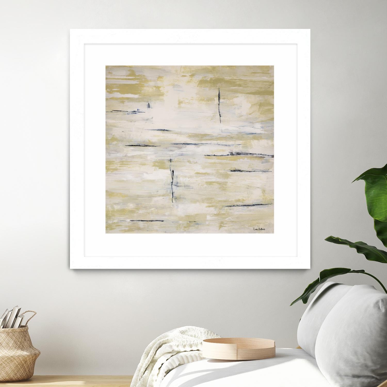 RainWater - Beige by Lori Dubois on GIANT ART - beige abstract ton sur ton