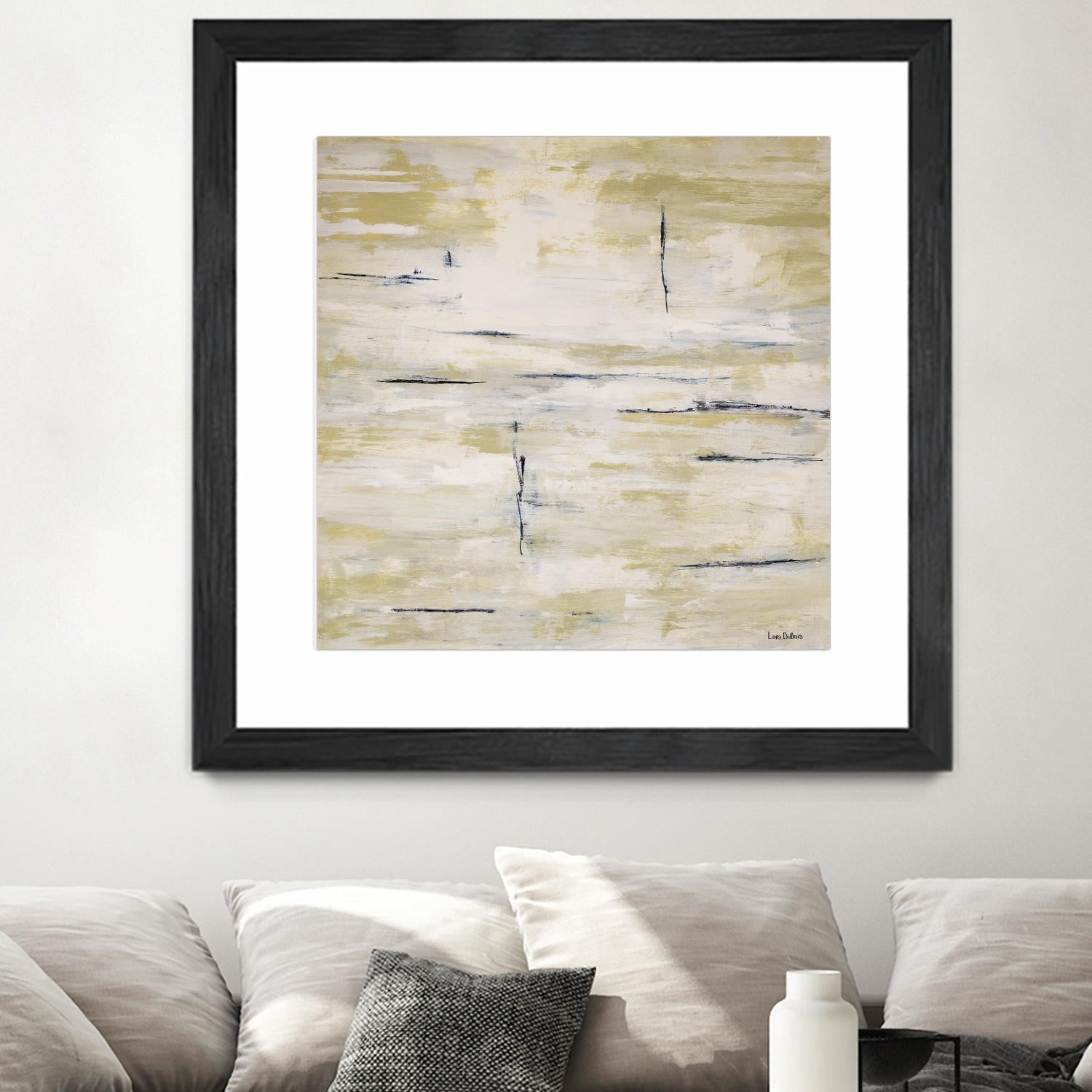 RainWater - Beige by Lori Dubois on GIANT ART - beige abstract ton sur ton