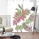 Mimosa - Magenta - 13 by Lori Dubois on GIANT ART - pink botanical leaves