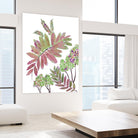 Mimosa - Magenta - 13 by Lori Dubois on GIANT ART - pink botanical leaves