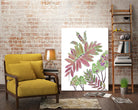 Mimosa - Magenta - 13 by Lori Dubois on GIANT ART - pink botanical leaves
