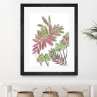Mimosa - Magenta - 13 by Lori Dubois on GIANT ART - pink botanical leaves