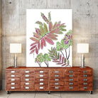 Mimosa - Magenta - 13 by Lori Dubois on GIANT ART - pink botanical leaves