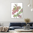 Mimosa - Magenta - 13 by Lori Dubois on GIANT ART - pink botanical leaves