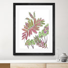 Mimosa - Magenta - 13 by Lori Dubois on GIANT ART - pink botanical leaves
