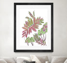 Mimosa - Magenta - 13 by Lori Dubois on GIANT ART - pink botanical leaves