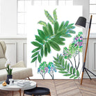 Mimosa - Moss - 15 by Lori Dubois on GIANT ART - green botanical leaves