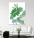Mimosa - Moss - 15 by Lori Dubois on GIANT ART - green botanical leaves