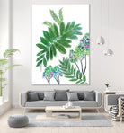 Mimosa - Moss - 15 by Lori Dubois on GIANT ART - green botanical leaves