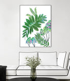 Mimosa - Moss - 15 by Lori Dubois on GIANT ART - green botanical leaves