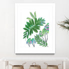 Mimosa - Moss - 15 by Lori Dubois on GIANT ART - green botanical leaves