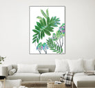 Mimosa - Moss - 15 by Lori Dubois on GIANT ART - green botanical leaves