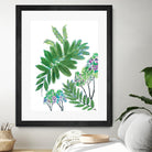 Mimosa - Moss - 15 by Lori Dubois on GIANT ART - green botanical leaves