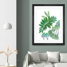 Mimosa - Moss - 15 by Lori Dubois on GIANT ART - green botanical leaves