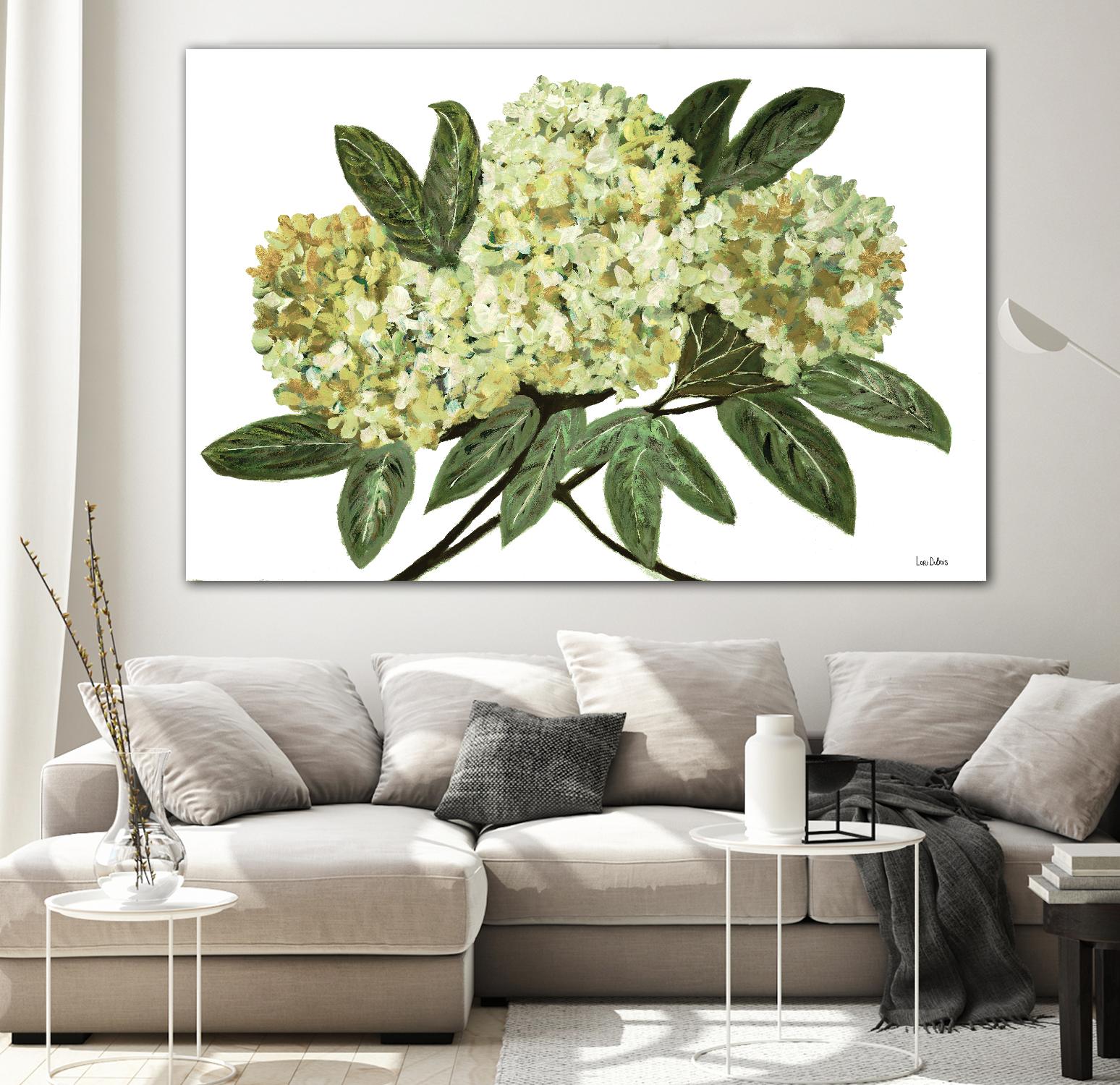 Fresh Bouquet - Lavender-1 by Lori Dubois on GIANT ART - beige floral lilas