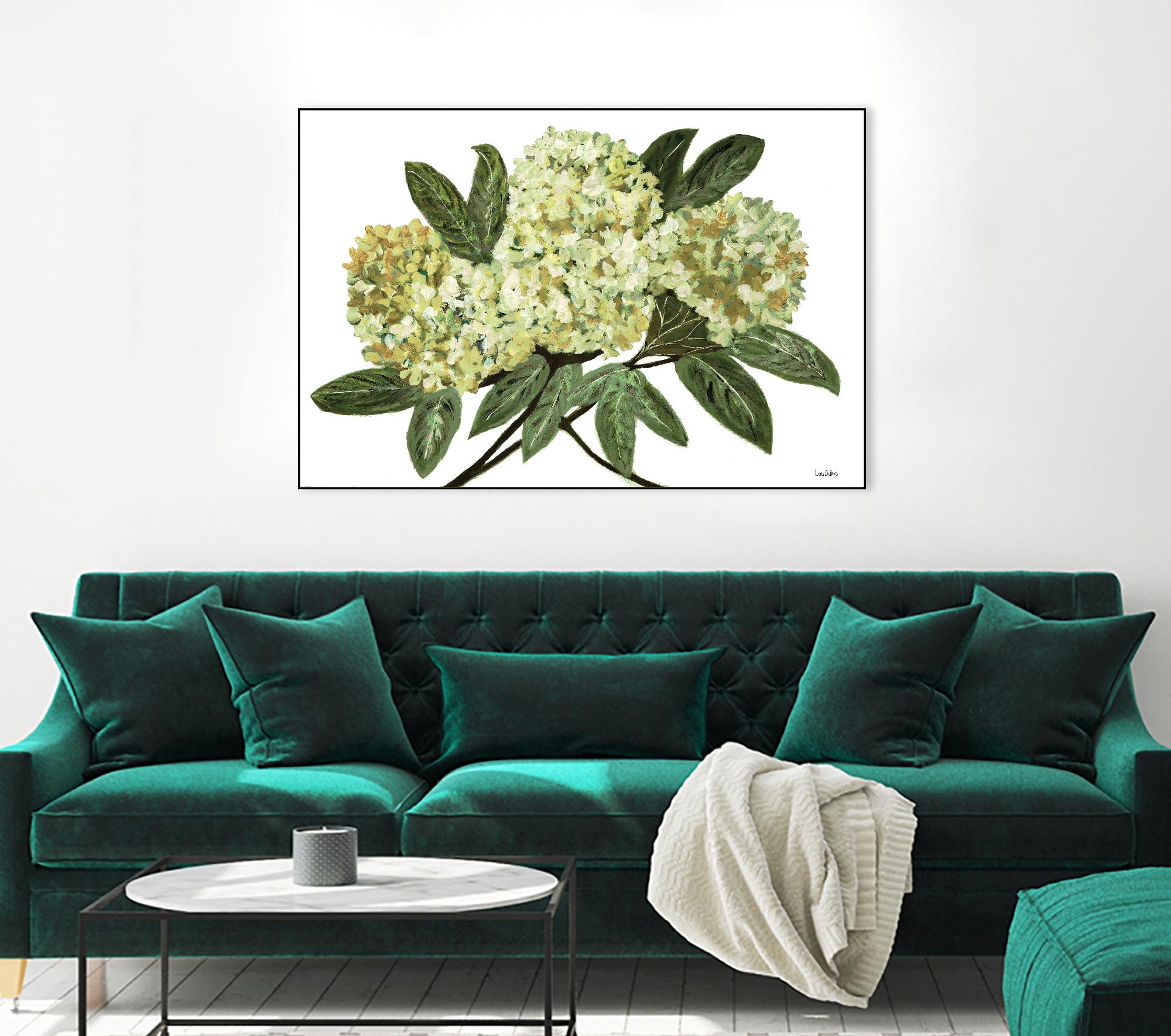 Fresh Bouquet - Lavender-1 by Lori Dubois on GIANT ART - beige floral lilas