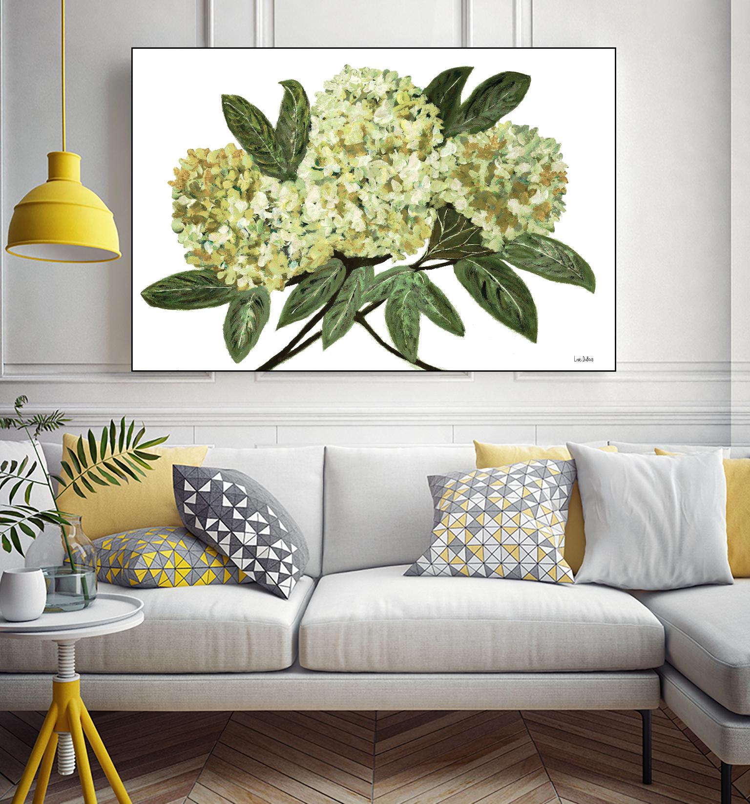 Fresh Bouquet - Lavender-1 by Lori Dubois on GIANT ART - beige floral lilas