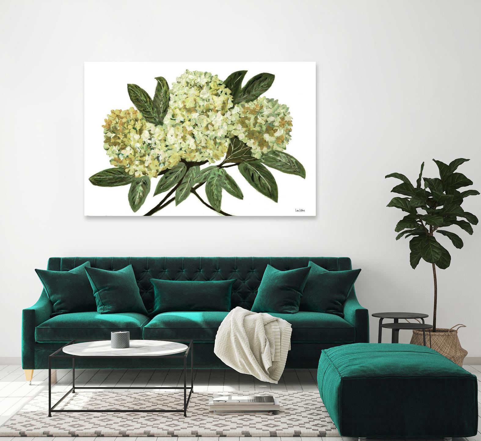 Fresh Bouquet - Lavender-1 by Lori Dubois on GIANT ART - beige floral lilas