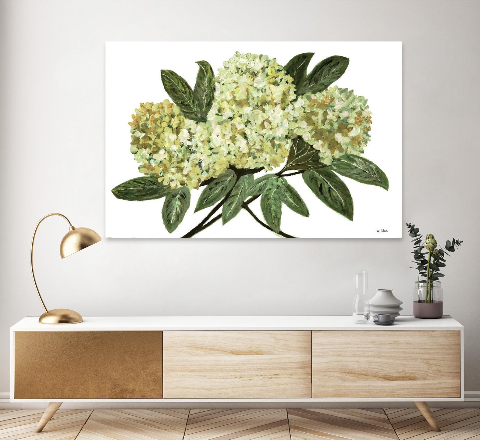 Fresh Bouquet - Lavender-1 by Lori Dubois on GIANT ART - beige floral lilas