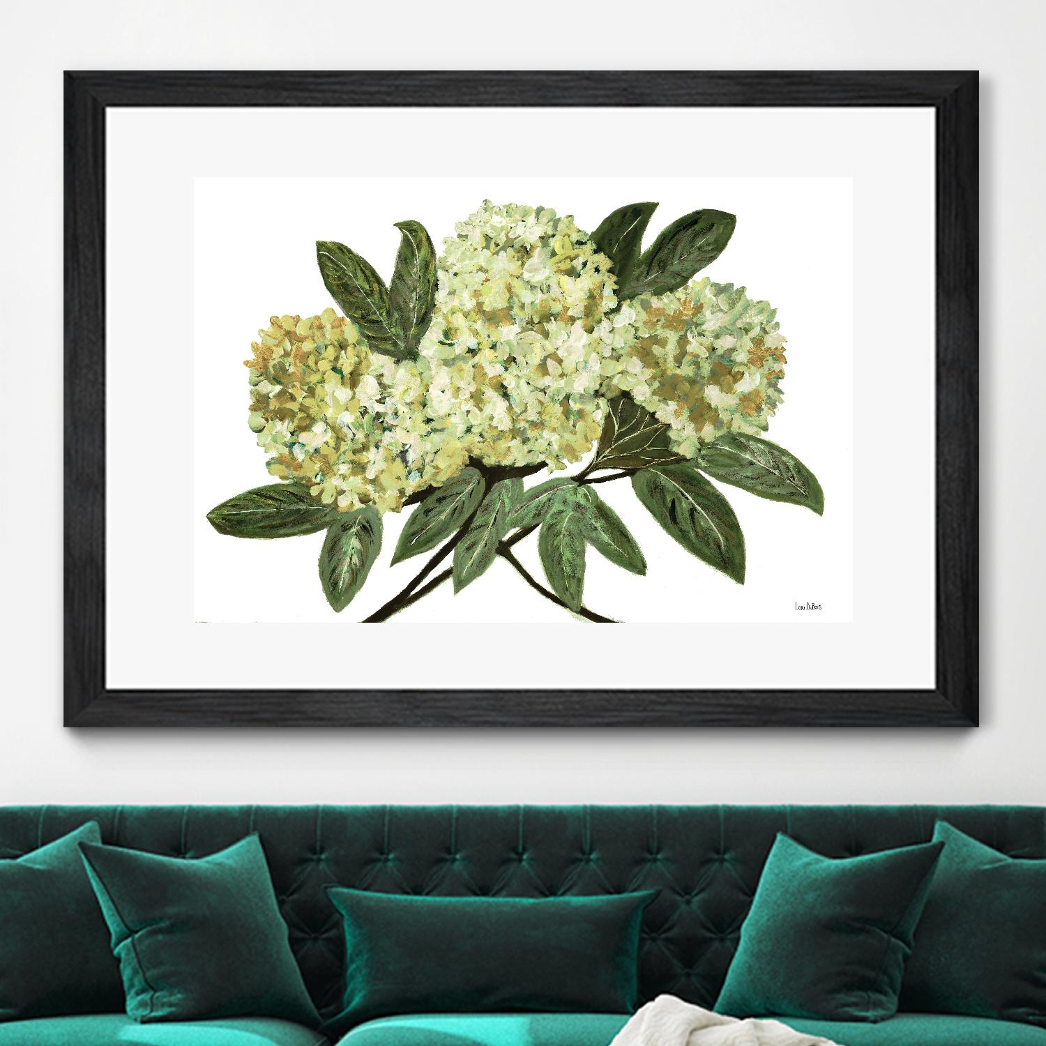 Fresh Bouquet - Lavender-1 by Lori Dubois on GIANT ART - beige floral lilas