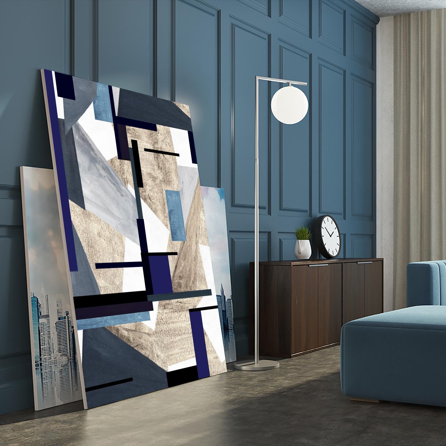 InTheKnow by Lori Dubois on GIANT ART - white & black geometric grays