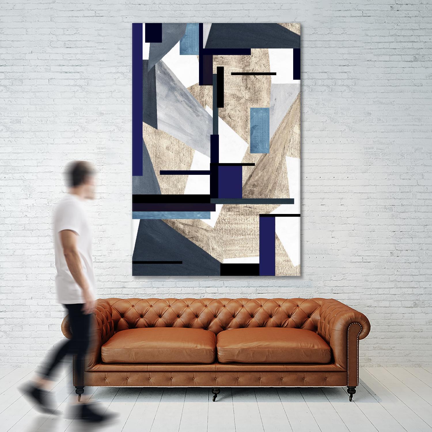 InTheKnow by Lori Dubois on GIANT ART - white & black geometric grays