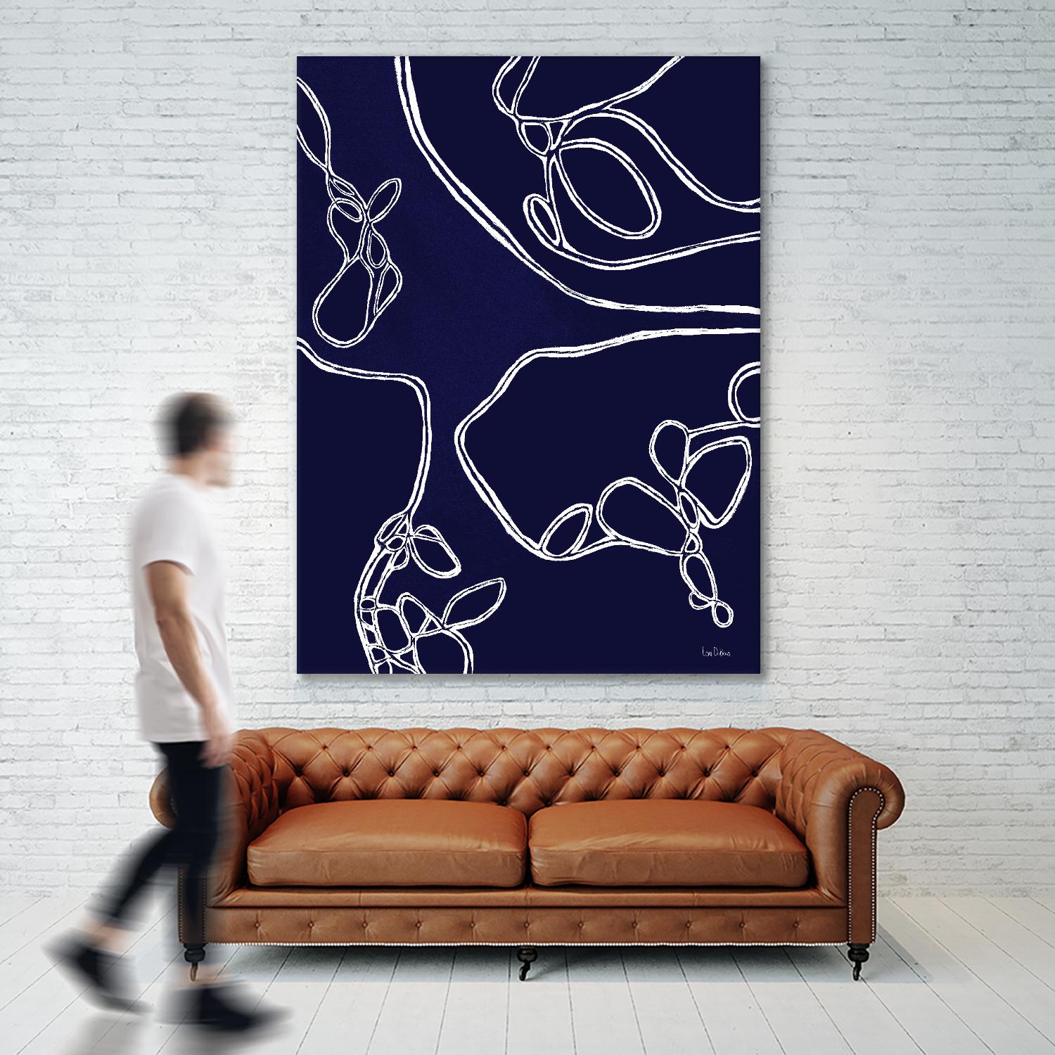 BluePoint by Lori Dubois on GIANT ART - blue linear