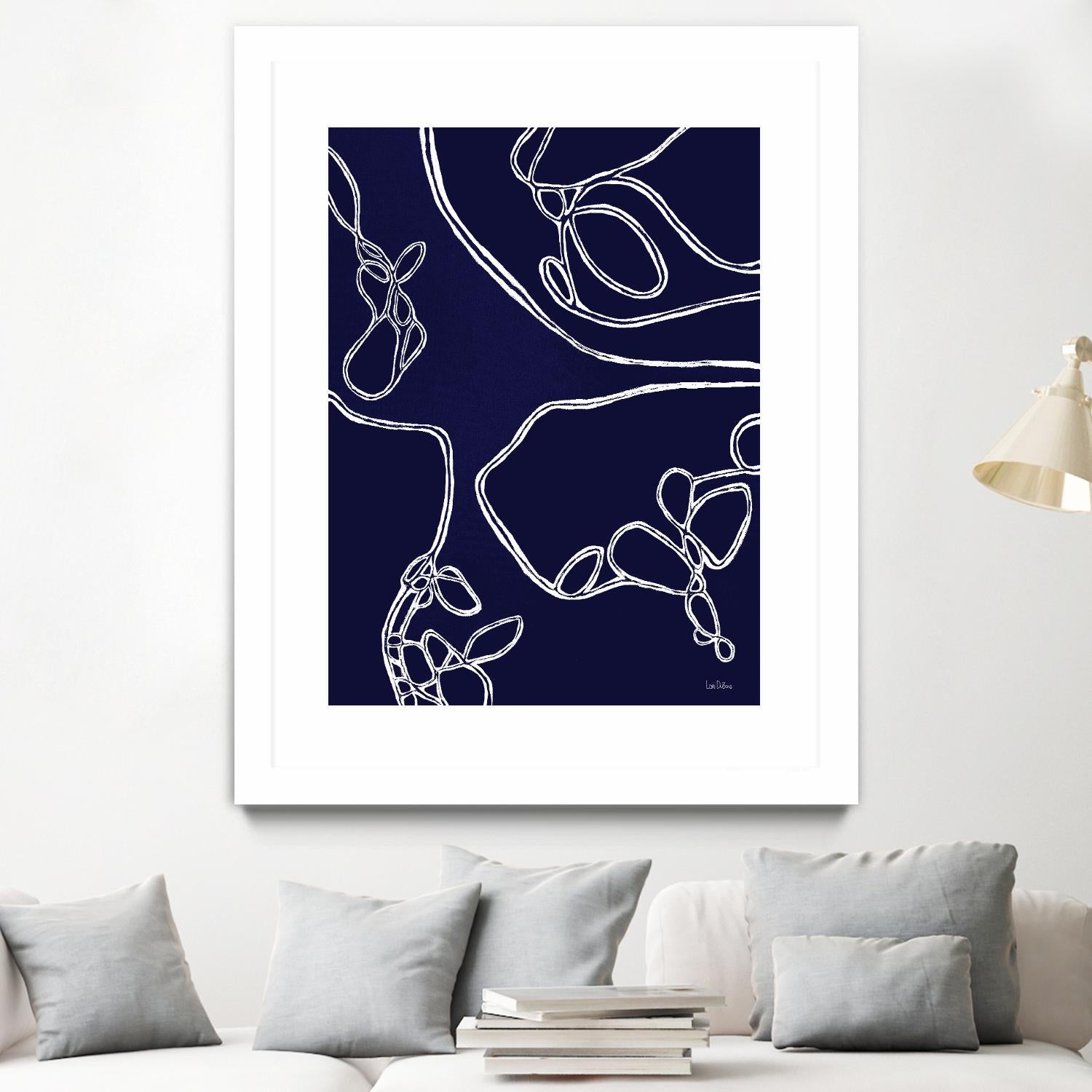 BluePoint by Lori Dubois on GIANT ART - blue linear