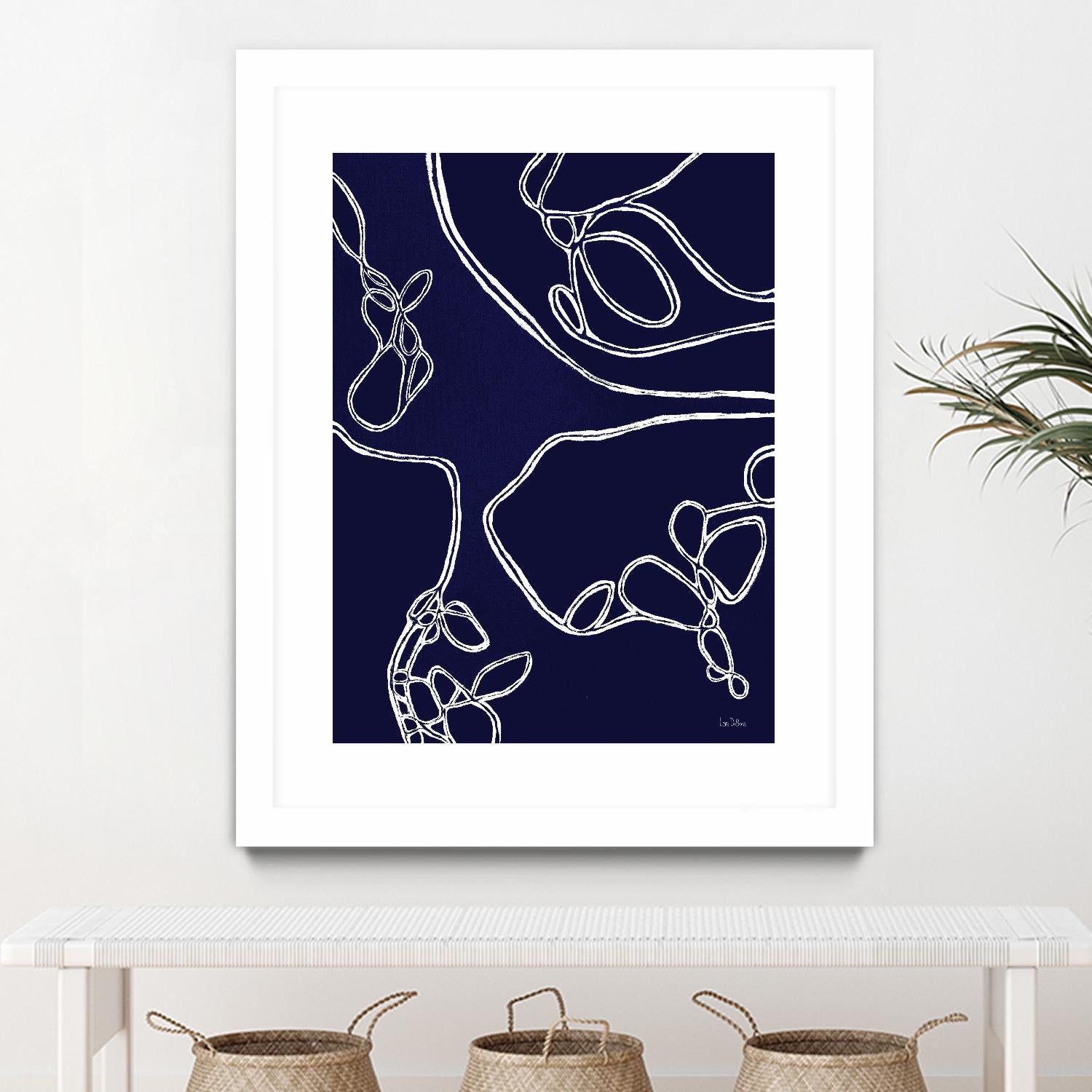 BluePoint by Lori Dubois on GIANT ART - blue linear