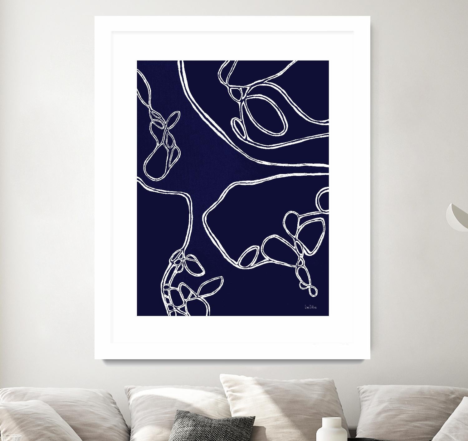 BluePoint by Lori Dubois on GIANT ART - blue linear